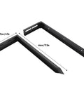 Heavy Duty Fence Post Repair Kit With Steel Stakes For Wooden Fences Inclined Post Fix With Ground Spike components
