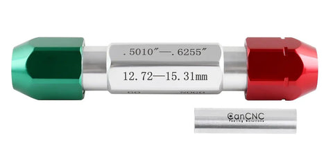 0.501-0.625 Inch Go No Go Pro Grade Double End Gauge Handle For Quick Setup And Precise Tolerance Checks Portable Red Tool With No Extra Parts Needed Includes M3 Pin Gauge Set Easy To Use