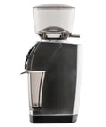 Heavy Duty Commercial Coffee Grinder Featuring Flat Steel Burrs And 260 Grind Settings For Espresso And Pour Over Brewing, side view.