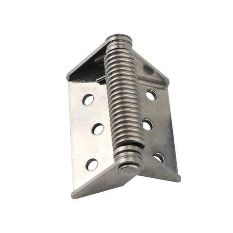 Auto Closing Spring Hinges 2 Pack For High Traffic Doors Prevent Door Slams Keeps Doors Secure Yet Opens Smoothly, stainless steel 83mm hinge