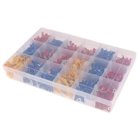 Check Out This Awesome 1200 Piece Quick Connect Terminal Kit With Durable Copper And Tinned Plating For Easy Electrical Rezzos And Solid Wire Fixes That Actually Hold Up Under Pressure. 1200pc terminal kit in clear organizer box, red blue yellow wire connectors