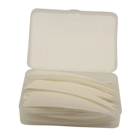 Set Of 50 Real Turkey Feather Arrow Fletching Vanes, 4 Inch Shield Style For Wooden Carbon Bamboo Arrows in box, white color