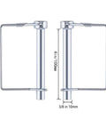 Beefy Heavy Duty Trailer Coupler Pins Three Eighths Inch By Four Inch Pack Of Four With Anti Loss Safety Cable Zinc Plated