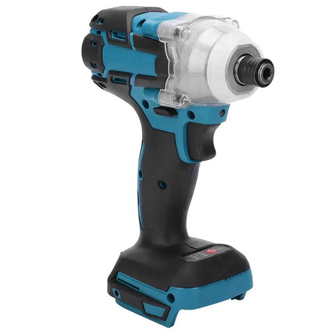 Garosa Cordless Impact Wrench with brushless motor, 520Nm torque, blue and black design for auto repair and DIY tasks.