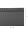 Top Shelf Anti Static Soldering Mat With ESD Safe Silicone Surface, No Nonsense Heat Resistant Repair Pad, grey, 35cm x 25cm.