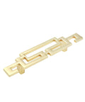 Gold Zinc Alloy Drawer Pulls 4.2 Inch Long Cabinet Handles With 64mm Center To Center Mounting Holes Pack Of 2 Screws Included Hardware