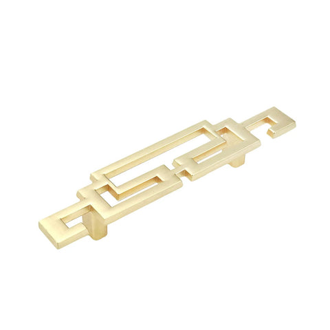 Gold Zinc Alloy Drawer Pulls 4.2 Inch Long Cabinet Handles With 64mm Center To Center Mounting Holes Pack Of 2 Screws Included Hardware