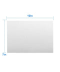 Front view of a high-temperature gasket paper sheet, 7 x 10 in, 1/8 in thick ceramic fiber.