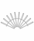 Aluminum Blind Rivets 3/16 By 3/4 Inch 500 Pack Silver For Quick Easy Metal And Wood Fastening High Strength Aluminum Mandrel