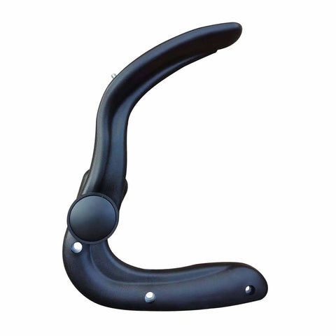 Replacement Adjustable Armrests for Office and Gaming Chairs, Universal Arm Supports with Elbow Pads shown in black
