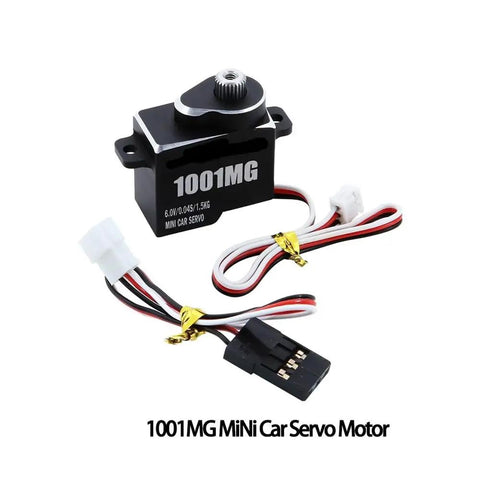 Rock Solid Digital Mini Servo Driven By Brushless Motor Tech With Hella Accurate 1.5 Kg Torque For Rc Cars Helicopters And Tracked Rides Straight Drop In Upgrade Kit, 1001MG unit with wires.