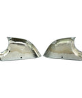 Fresh Chrome Tesla Model 3 Mirror Lower Cover Caps Pair 2017-2022 replacement trim base, polished chrome finish, left and right.