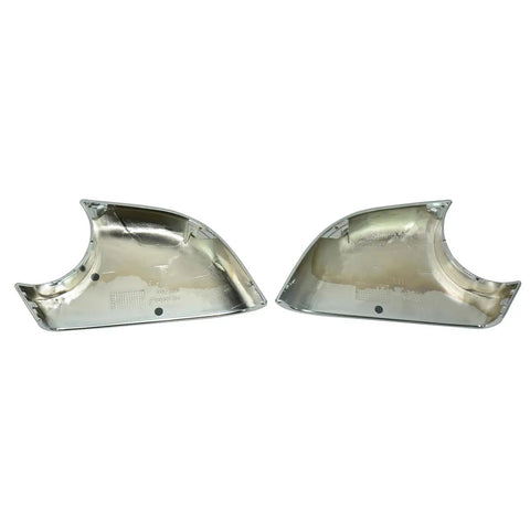 Fresh Chrome Tesla Model 3 Mirror Lower Cover Caps Pair 2017-2022 replacement trim base, polished chrome finish, left and right.