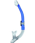 Ergo Dry Snorkel With Dry Top And Ergonomic Mouthpiece, Lightweight Scuba And Snorkeling Gear For Unisex Adults, Royal Blue Design