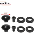 Two Sets Of Rear Window Latch Bolts Nuts And Screws For Toyota Sienna GSL ASL 2003 To 2017 Year Direct Fit Replacement For Cab Quarter Glass Easy Install Kit, with dimensions showing 0.77 inch size.