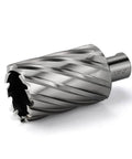 Annular cutter with Weldon shank, 3/4 in cutting diameter, HSS.