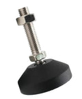 12Pc Rock Solid Universal Adjustable Furniture Leveling Feet With Swivel Joint And Threaded Base Wobble Killers Tables Chairs Floor Friendly Protectors Kit D50M8X100Mm rubber leveling foot with metal threaded stem for furniture stability