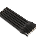 Pro Grade Leather Prong Chisel Set With Six Slot Punch Tips for Belts Wallets and Bags, sizes 3mm to 12mm, polished finish