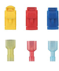 60 Pieces T Tap Wire Connectors Kit With Quick Splice Terminals And Insulated Male Spade Connectors, Must Have Assortment For AWG 22-10