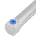 Go-To Tiny Pneumatic Cylinder With 75mm Stroke And 10mm Bore Double Acting Single Rod for automation projects, end cap view
