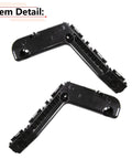 RLB-HILON front bumper bracket pair for Toyota Corolla 2014-2016, driver and passenger side, black plastic