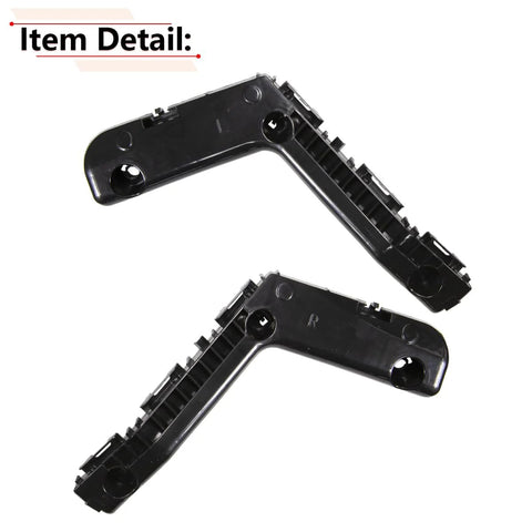 RLB-HILON front bumper bracket pair for Toyota Corolla 2014-2016, driver and passenger side, black plastic