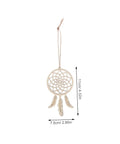 50 Piece Wooden DIY Dream Catchers Kit Unfinished Hollow Wall Hangings Boho Ceiling Decor Paintable Wood Craft Ornaments for Bedroom and Home Projects Great for Wall Art and Cozy Room Vibes, 11cm dream catcher