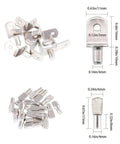 Heavy Duty Shelf Pegs And Pins Set For Cabinets And Bookshelves, showing steel pin holders with dimensions for various uses