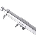 Close-up of Accuracy Calipers Pen with Double Scale for Easy Measurement showing fine measurement details and scale markings.