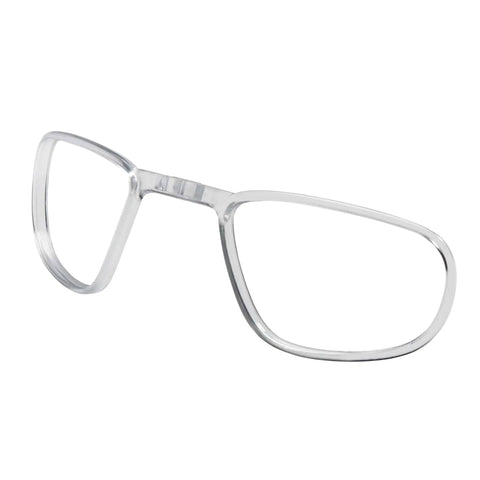 Nemesis OTG Safety Glasses With Rx Inserts, Anti Fog For Indoor Outdoor Use, Metallic Blue Frame, lens frame detail