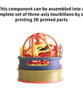 Three Axis Tourbillon Model Parts Kit For 3D Printers Pro Grade Gear For Custom Aircraft Engine Models DIY Frame Printing