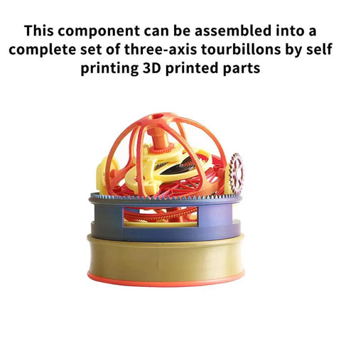 3 Axis Tourbillon Model Components Kit Lightweight Built For Your Lab Aircraft Engine 3D Printer Parts For DIY Enthusiasts