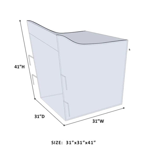 Diagram of Heavy Duty Outdoor Indoor Washing Machine Cover With Waterproof UV Shield Universal Top And Front Load Fit All Weather