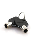 Hefty 20mm Thread Tubular Cam Lock Keyed Alike With Two Quincunx Keys Slick Zinc Alloy Hardware For Drawers Cabinets And Desk Tight Fit Silver Tone Finish - black keys on ring
