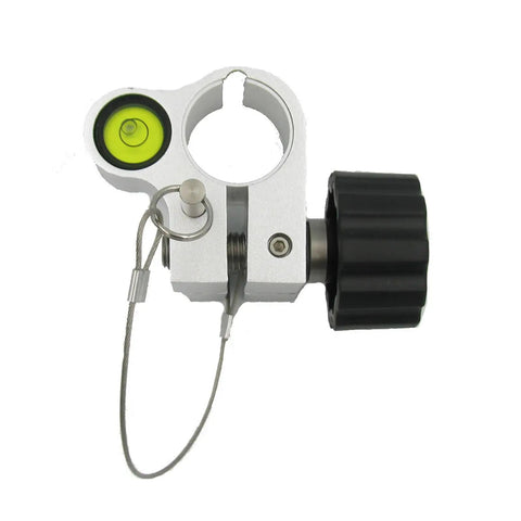 Pro Level Carbon Fiber Rod Adjustable Leveling Foot Featuring Built In Bullseye Bubble Gauge And Rock Solid Aluminum Base For Zero Guesswork Machine Alignment Easy Swap Design Classic White Version adjustable leveling foot with a bubble gauge
