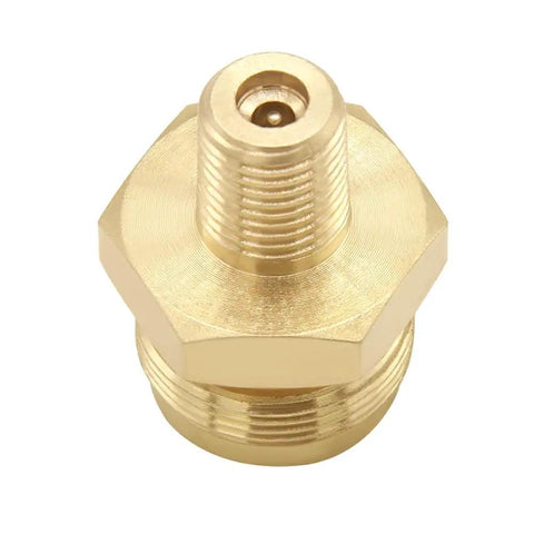 Quarter Inch Quick Connect To 1-20 Male Cylinder Thread Propane Adapter Fitting For 1 Pound Bottle Ideal For RV Camper Portable Grill And Stove