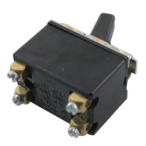 Heavy Duty Toggle Switch Replacement For Angle Grinders 5A 250V AC Waterproof And Oil Resistant Power Tool Switch, black housing with brass terminals