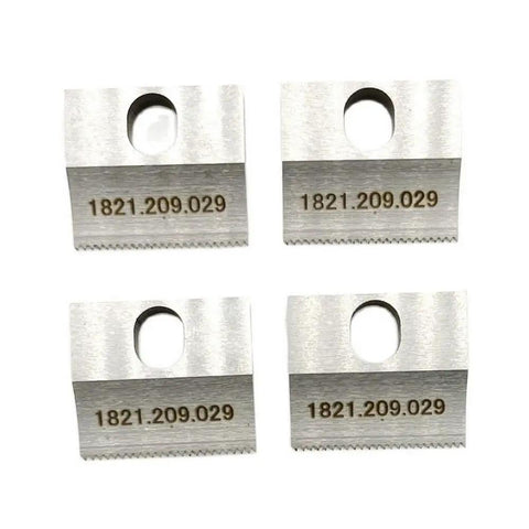 Replacement Knife Cutter Blade 1821.209.029 For BXT2 19 Battery Powered Plastic Strapping Tools And Strap Cutter Blade Pro Grade Fit Beefy Durable Construction Restores Peak Performance And Smooth Cutting, four metal blades