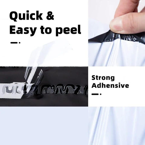 White Poly Mailers 12x15.5 Inches, 500 Pack, Self Sealing Shipping Envelopes, waterproof with strong adhesive strip