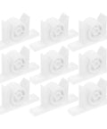 Dual Wheel Cabinet Door Latch Set With Robust Spring Latch And ABS Material White Finish Smooth Roller Catch Hardware For Cupboard Doors 10 Pack