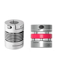 Heavy Duty Premium Aluminum Shaft Coupler With Flexible Spider Design, Hella Tough Motor To Encoder Connector for power transfer.