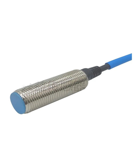 Tough As Nails Non Contact Proximity Switch Sensor EV ED Series fast response inductive detector with metal casing and blue cable.