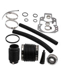 Universal Beam Seal Bellows Kit For Marine Engines 30-803097T1 Repair Reseal Assembly Accessories To Fix Leaks And Restore Protection, black rubber bellows and clamps