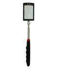 Telescoping Inspection Mirror With 2 LED Lights Extendable 34 Inch Reach Rectangular 2.5 By 1.7 Inch Mirror On A Stick