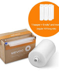 11 Inch by 150 Foot Vacuum Seal Roll with Cutter for Food Saver Storage BPA Free Commercial Grade Puncture Preventing Embossed Channels