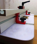 Builder Grade Aluminum Alloy Miter Bar For Table Saw Featuring Dead Sure Alignment With Smooth Adjustable Sliders And Rock Solid Fit for precise cuts.