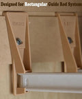 Drawer Guide Mounting Bracket Set for Left and Right Sides Replacement Rear Drawer Track Support for Kitchen and Bathroom Cabinets