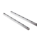 Two Pack HGR15 1000mm Linear Guide Rails With HGH15CA Carriage Blocks CNC Kit visible from side view.