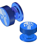 Blue USA Flag Aluminum Pipeliner Fasteners For Welding Helmet Headgear Replacement 1 Pair EZ Swap Corrosion Resistant 6061 T6 Screws