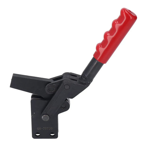 Ultra Tough 700kg Vertical Toggle Clamp Built From Premium High Carbon Steel For Welding And Machinery 27x10.5x5cm Compact Storage Case Included Heavy Duty Grip You Can Rely On. red handle